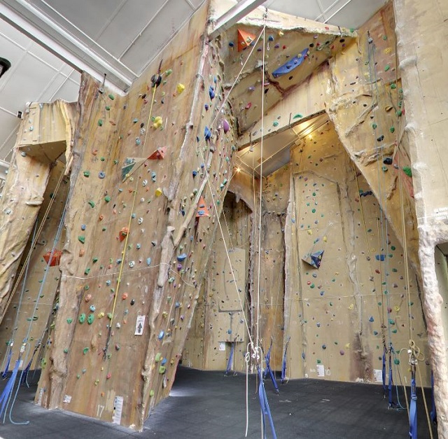 Indoor climbing activity at The Rock Adventure Centre